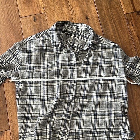 MADEWELL Flannel Westlake Shirt in Dubin Plaid in Size XS - Picture 9 of 10